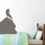 זאב בפסגת ההר | StickDecor