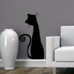 חתול זנב מסולסל | StickDecor