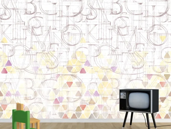 עיצוב אותיות בגווני צהוב