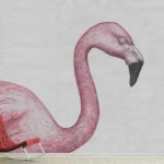 בטון אפור ופלמינגו ורוד | StickDecor