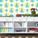 עיצוב סירה כחולה | StickDecor