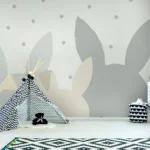 ארנבים מעוצבים ירוק אפור | StickDecor