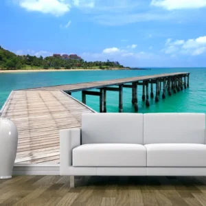 מדבקת טפט גשר לים