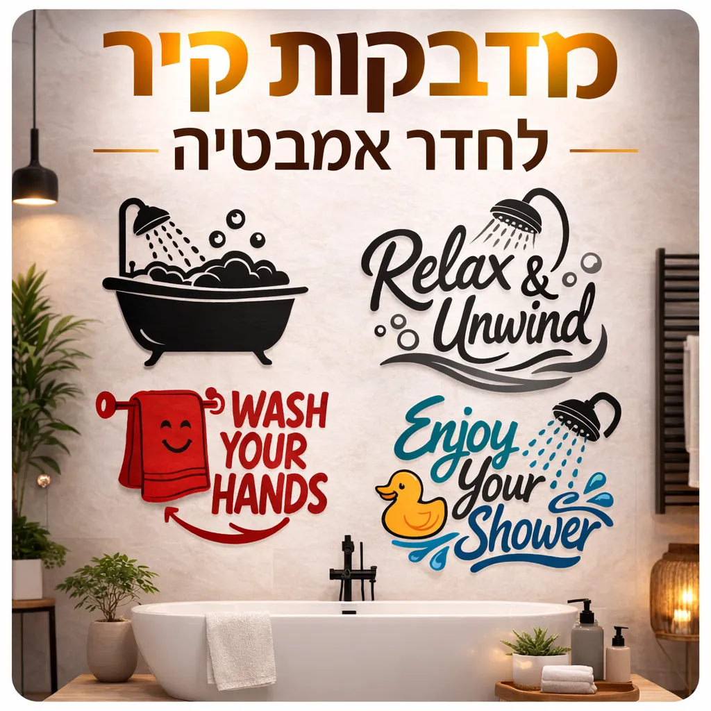 מדבקות לאמבטיה