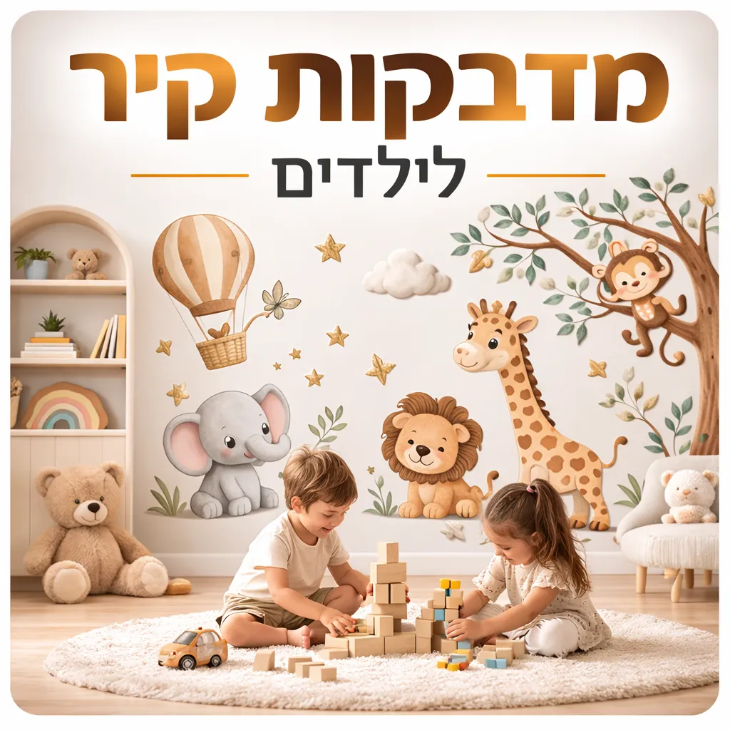 מדבקות קיר לילדים
