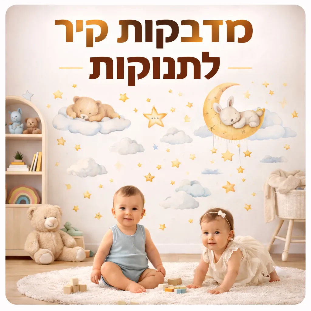 מדבקות קיר לחדרי תינוקות