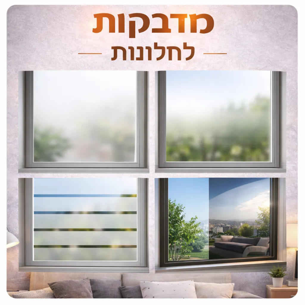 מדבקות לזכוכית