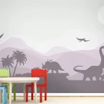 ספארי דינוזאורים בגווני ורוד עדין