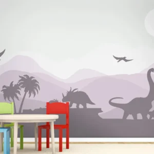 ספארי דינוזאורים בגווני ורוד עדין
