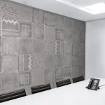 מדבקת טפט | טקסטורת אריחי בטון מעוצבים