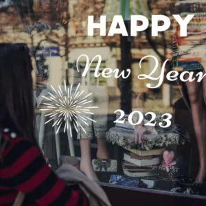 מדבקה לחלון שנה חדשה 2023