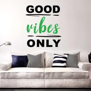 מדבקת קיר | GOOD VIBES ONLY