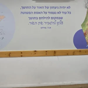 מדבקת טפט מעוצבת מפת עולם והמנון