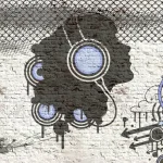 גרפיטי מוזיקה כחול