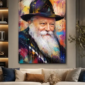 תמונת קנבס — הרבי מליובאוויטש, pop art