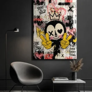 תמונת קנבס — STAY WILD pop street art