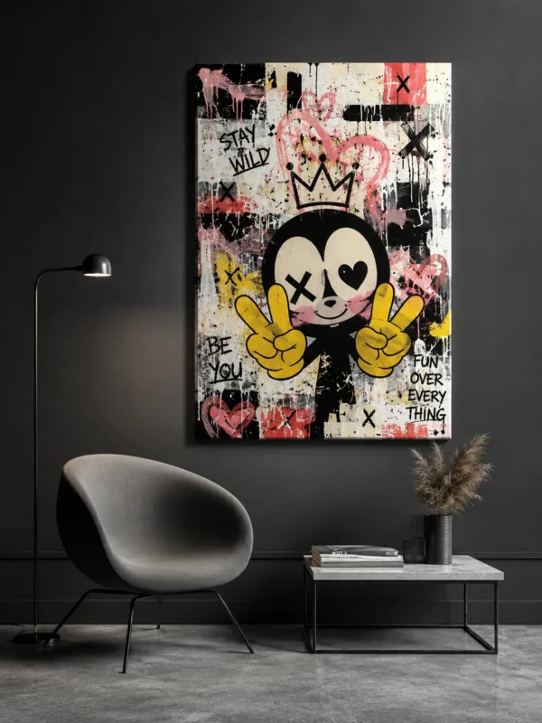 תמונת קנבס — STAY WILD pop street art