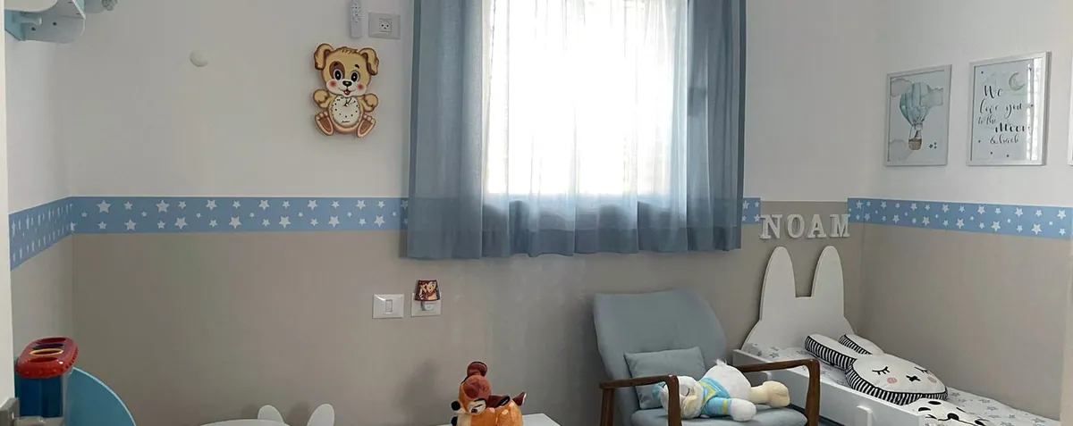 בורדר כוכבים תכלת לחדרי תינוקות