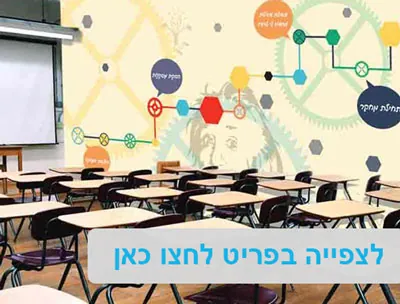 מדבקות קיר וטפטים לבתי ספר