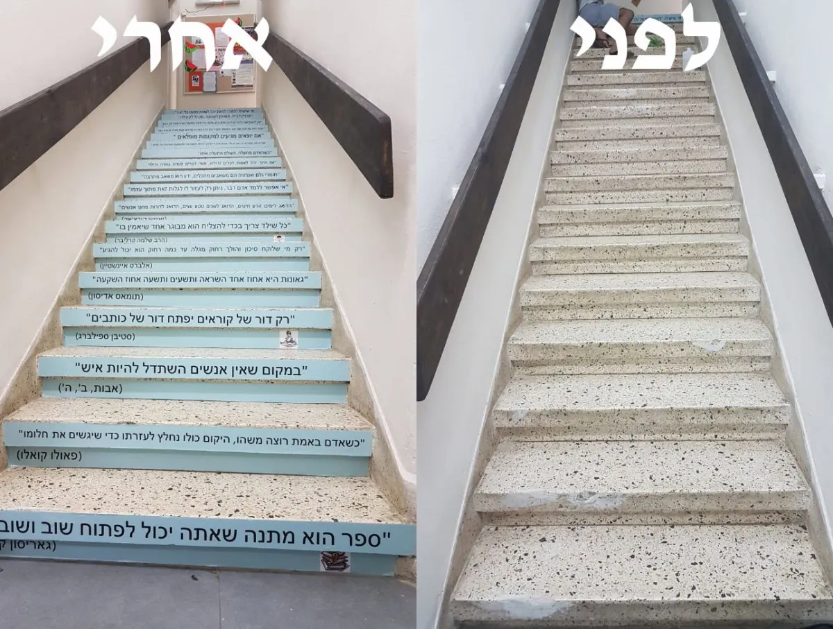 מדבקות קיר וטפטים לבתי ספר