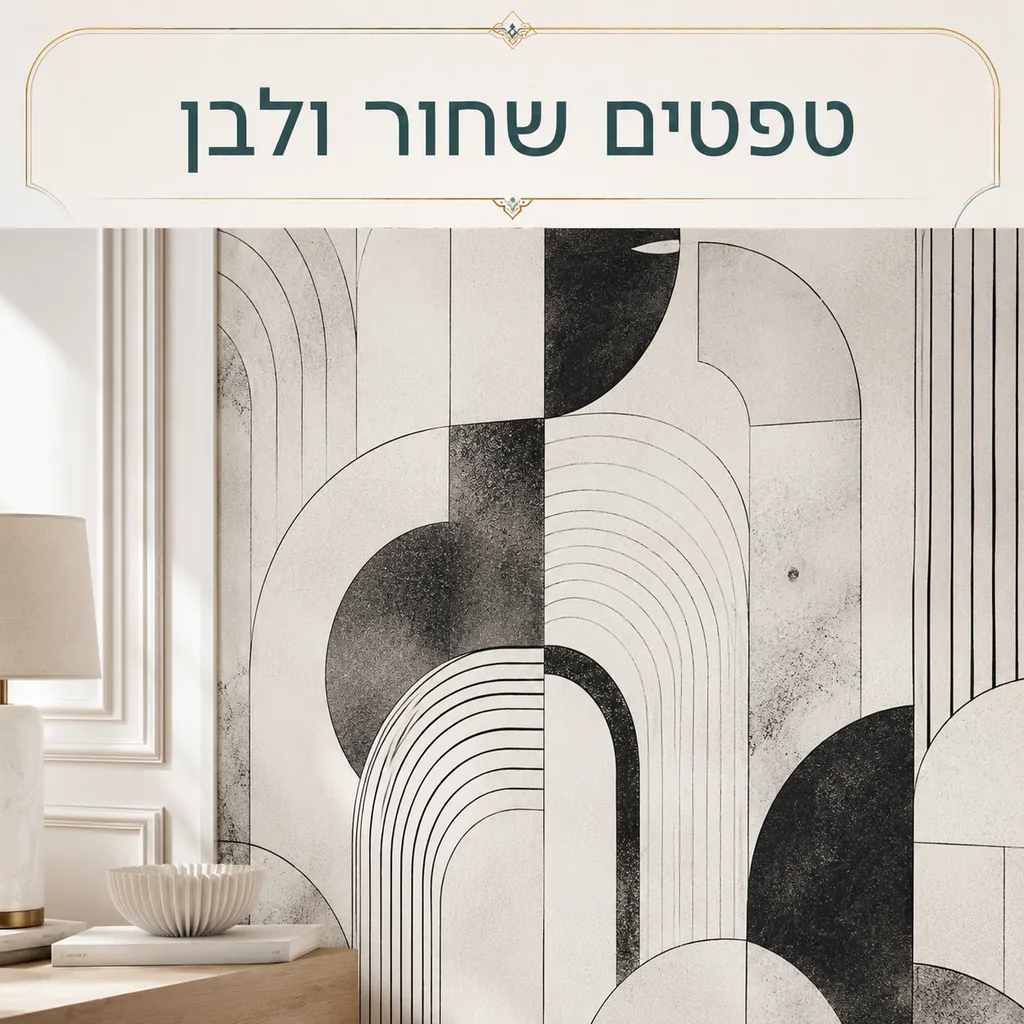 טפטים שחור ולבן