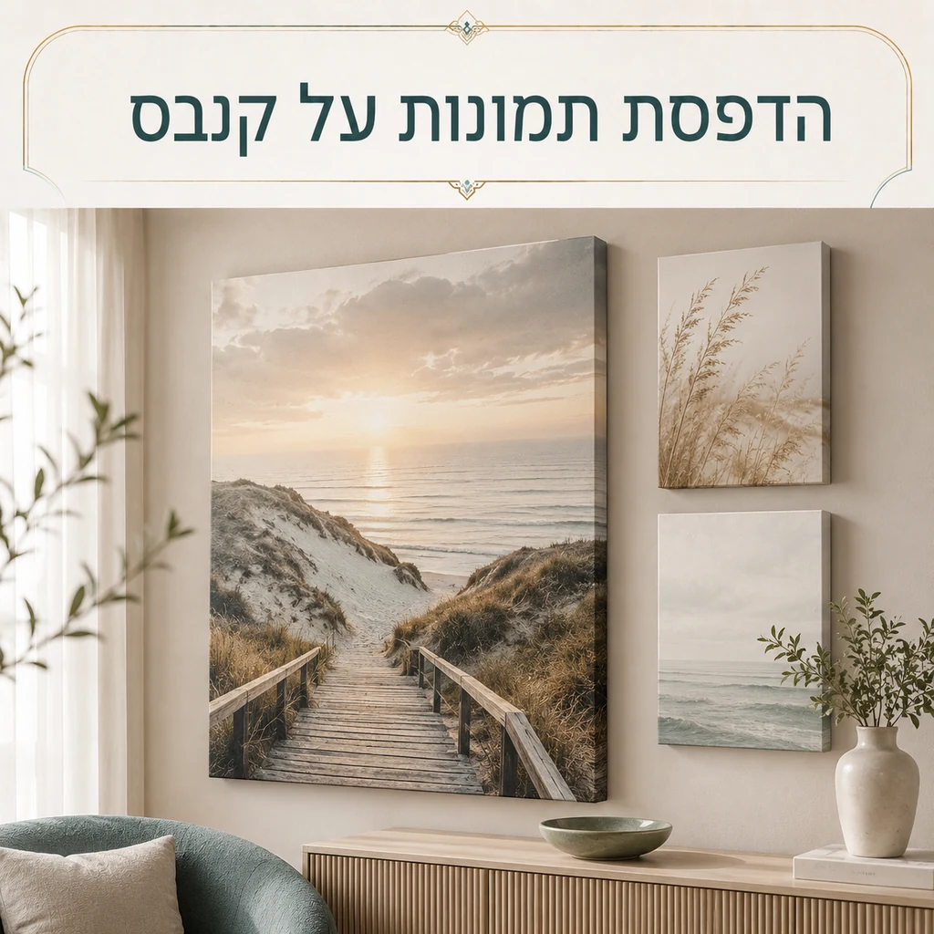 הדפסת תמונות על קנבס