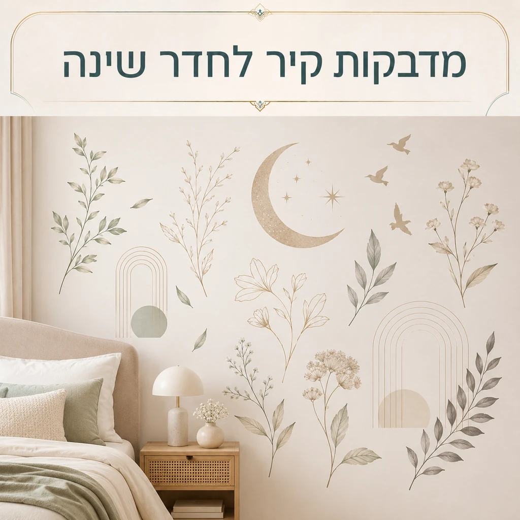 מדבקות קיר לחדר שינה