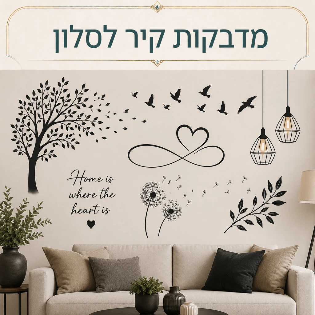 מדבקות קיר לסלון