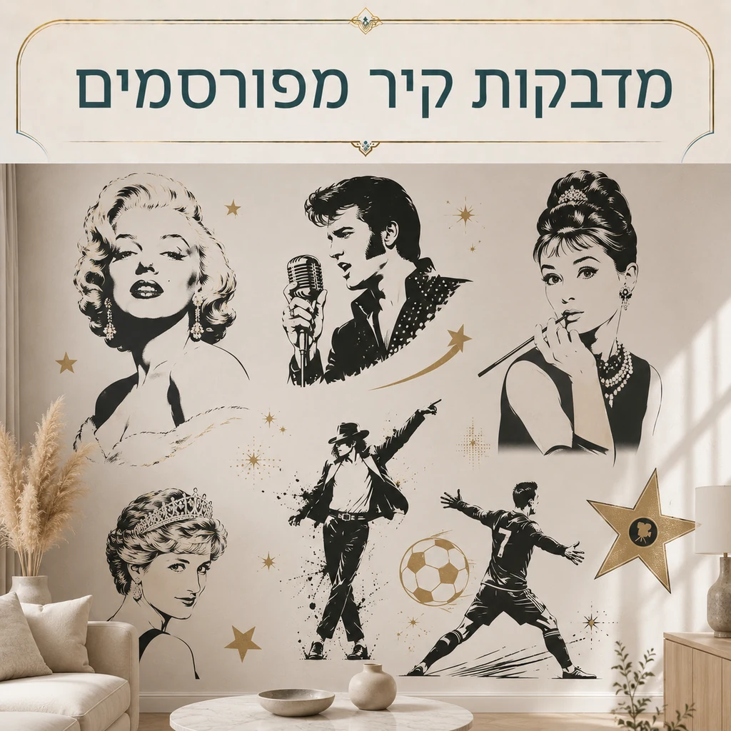 מדבקות קיר מפורסמים