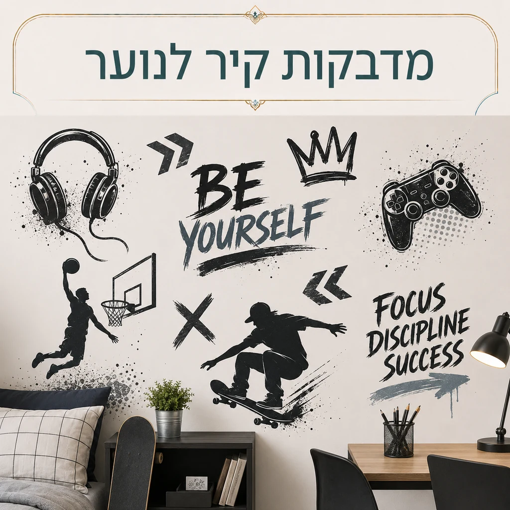 מדבקות קיר לנוער