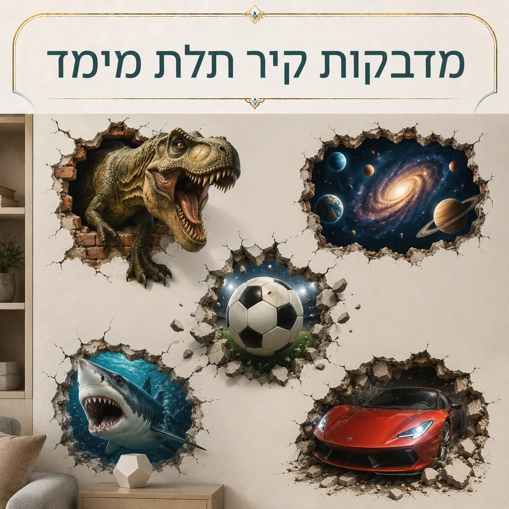 מדבקות קיר תלת מימד