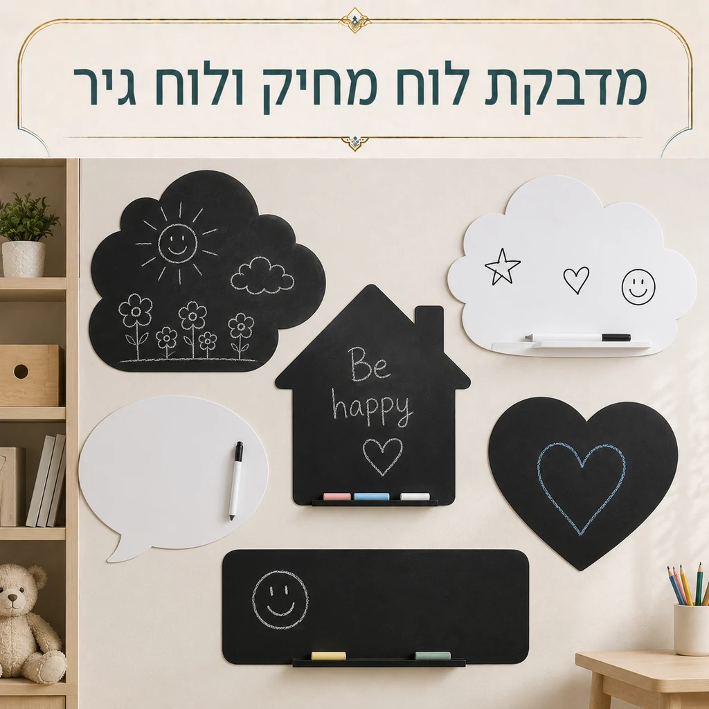 מדבקת לוח מחיק ולוח גיר