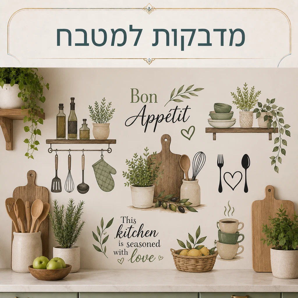 מדבקות למטבח