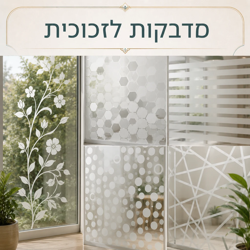 מדבקות לזכוכית