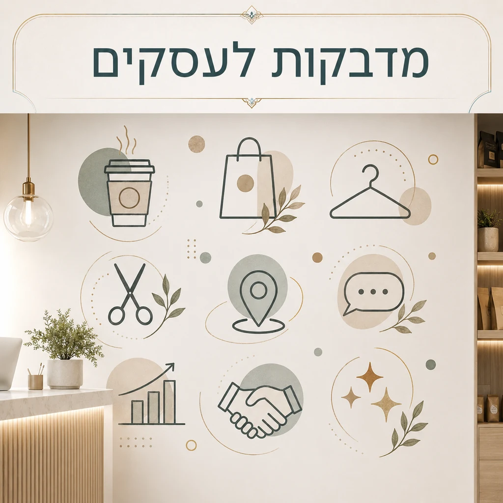 מדבקות לעסקים