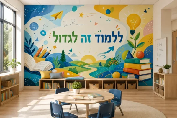נוף חינוכי קסום עם ספרים