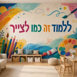 צבעים ומשחקים על הקיר