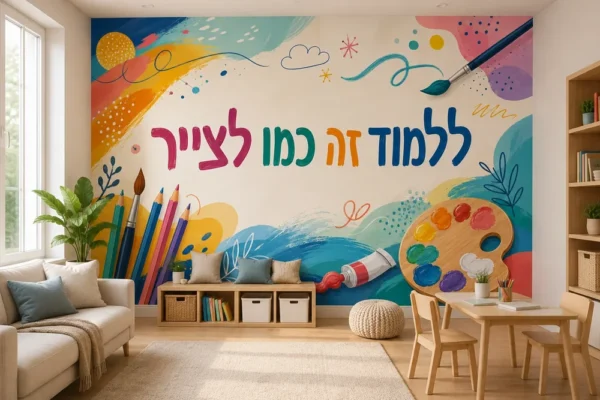 צבעים ומשחקים על הקיר