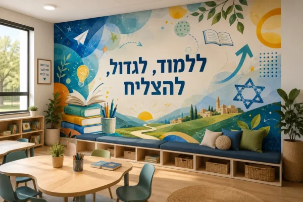 קולאז' חינוכי והשראתי לקירות
