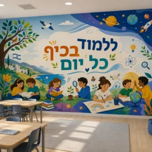 טפט ילדים לומדים בחוץ