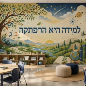 עץ, ספרים וגלובוס בטבע