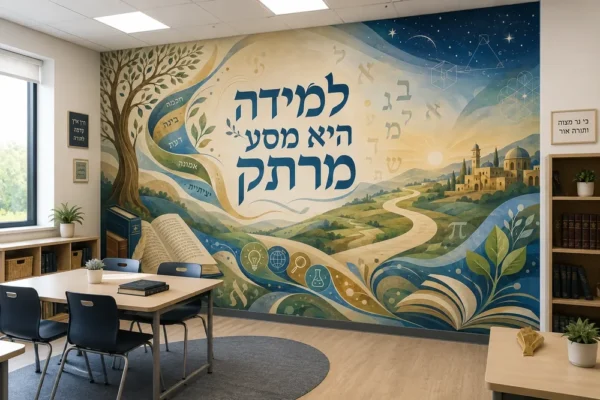 עץ, ספרים ונוף כוכבים