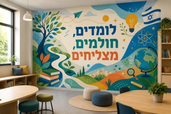 עולם של ידע על הקיר