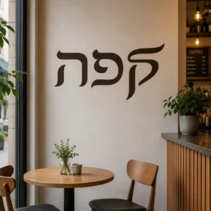אותיות עבריות לחדר הילדים