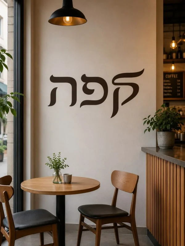 אותיות עבריות לחדר הילדים