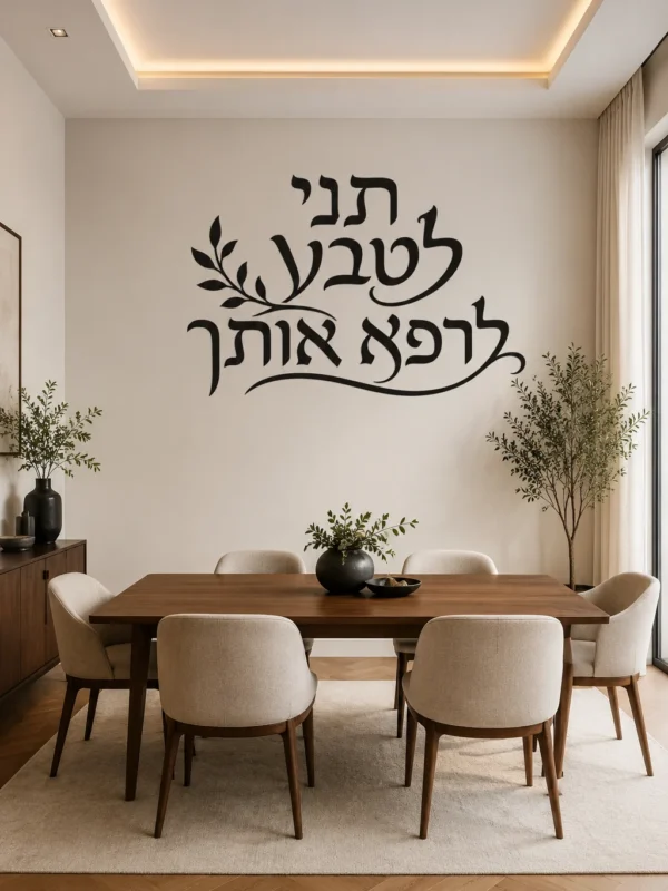 קליגרפיה עברית בעיצוב טבעי