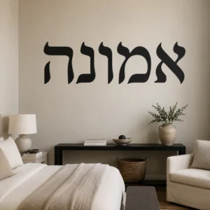 אותיות עבריות בעיצוב משפחתי
