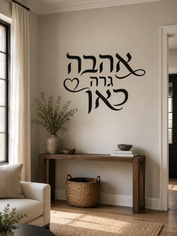 לבבות בקליגרפיה