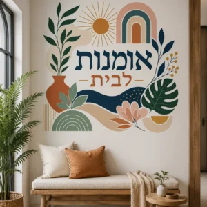 צורות וטבע במרקם עכשווי