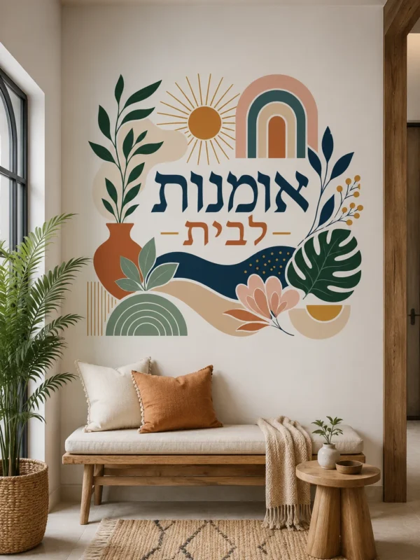 צורות וטבע במרקם עכשווי